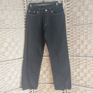 Vtg Y2K Polo Jeans Co Ralph Lauren Saturday Black Contrast Stitch Womens Skater‎